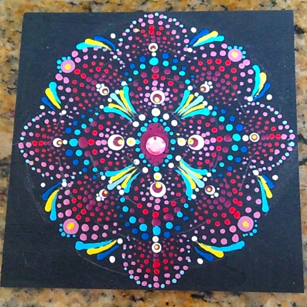 Hand Painted Mandala